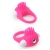 Розовое эрекционное кольцо с щеточкой LIT-UP SILICONE STIMU RING 5 - Dream Toys - в Одинцово купить с доставкой