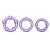 Набор из 3 фиолетовых эрекционных колец Stay Hard Beaded Cockrings - Blush Novelties - в Одинцово купить с доставкой