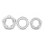 Набор из 3 прозрачных эрекционных колец Stay Hard Beaded Cockrings - Blush Novelties - в Одинцово купить с доставкой