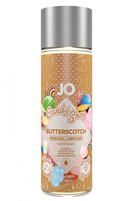 Смазка на водной основе Candy Shop Butterscotch с ароматом ирисок - 60 мл. - System JO - купить с доставкой в Одинцово