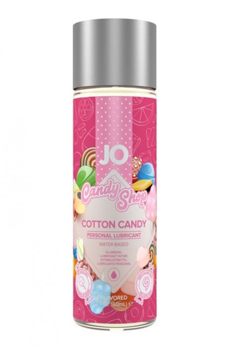 Смазка на водной основе Candy Shop Cotton Candy с ароматом сладкой ваты - 60 мл. - System JO - купить с доставкой в Одинцово