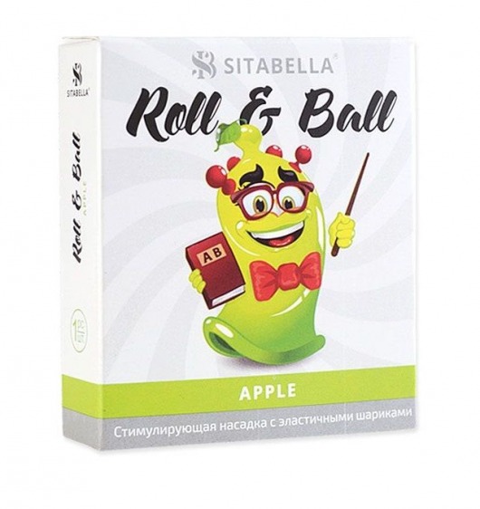 Стимулирующий презерватив-насадка Roll   Ball Apple - Sitabella - купить с доставкой в Одинцово