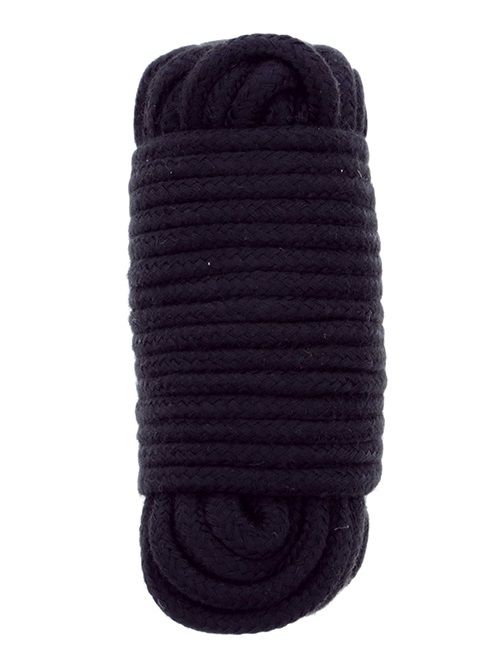 Черная веревка для связывания BONDX LOVE ROPE - 10 м. - Dream Toys - купить с доставкой в Одинцово