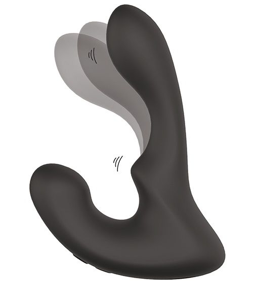 Чёрный массажер простаты с 2 моторами BOOTY ROCKER - Dream Toys - в Одинцово купить с доставкой