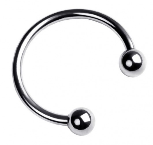 Серебристая подкова на головку пениса - ToyFa - купить с доставкой в Одинцово