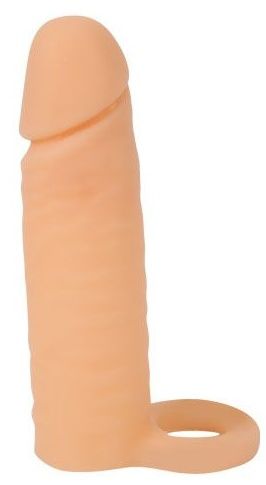 Насадка на фаллос с кольцом для мошонки - 16 см. - Sex Expert - в Одинцово купить с доставкой