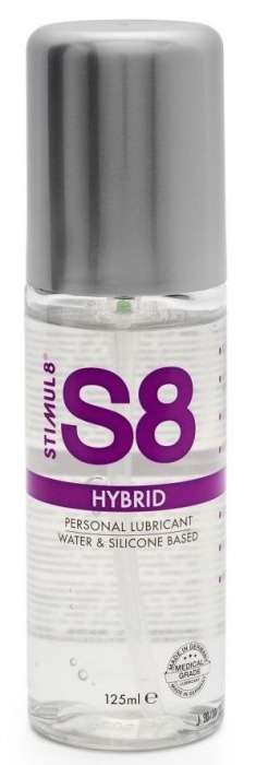 Интимная смазка на водно-силиконовой основе S8 Hybrid - 125 мл. - Stimul8 - купить с доставкой в Одинцово