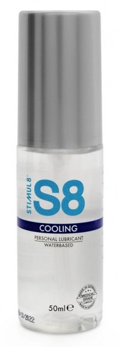 Охлаждающий лубрикант на водной основе S8 Cooling Lube - 50 мл. - Stimul8 - купить с доставкой в Одинцово