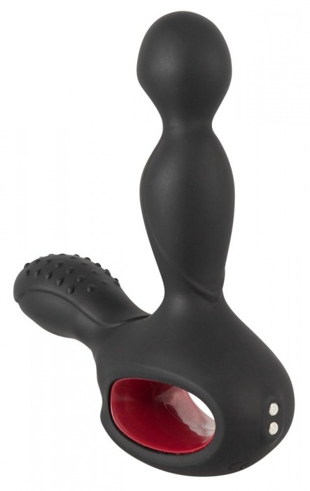 Черный вибромассажер простаты с нагревом и ротацией Prostate Plug - 14,5 см. - Orion - в Одинцово купить с доставкой
