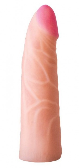 Фаллическая насадка на трусики харнесс - 17,5 см. - LOVETOY (А-Полимер) - купить с доставкой в Одинцово
