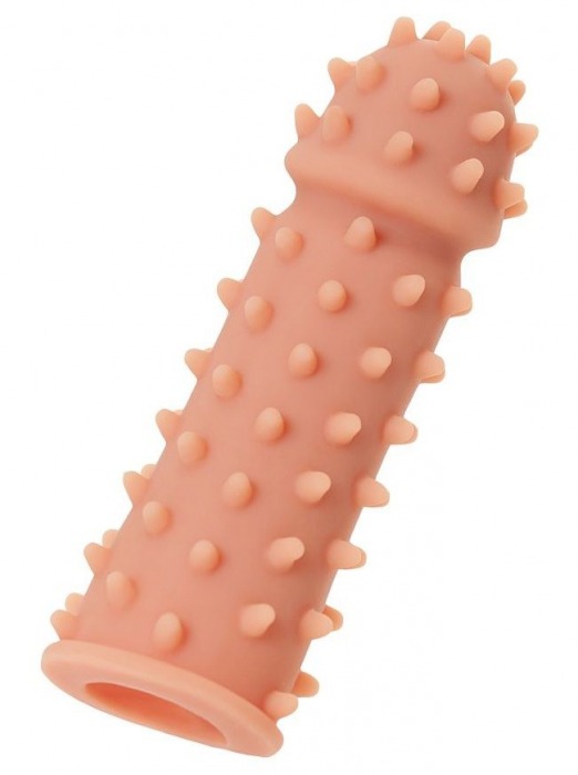 Телесная реалистичная насадка KOKOS Extreme Sleeve 03 с дополнительной стимуляцией - 12,7 см. - KOKOS - в Одинцово купить с доставкой