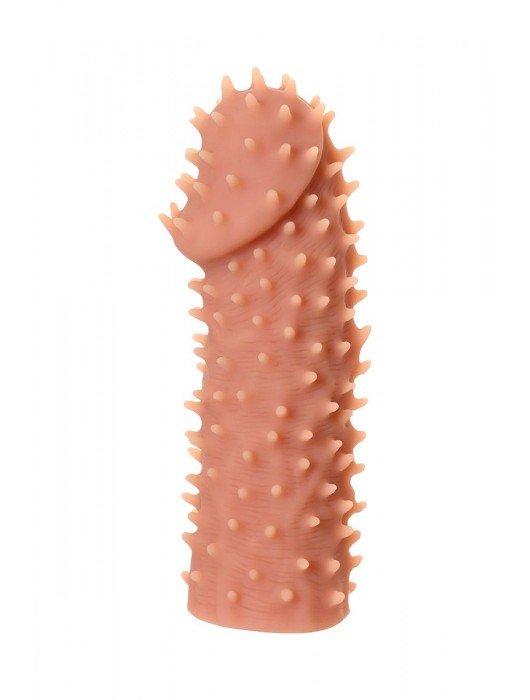 Телесная реалистичная насадка KOKOS Extreme Sleeve 07 с дополнительной стимуляцией - 12,7 см. - KOKOS - в Одинцово купить с доставкой