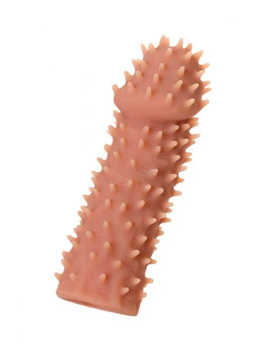 Телесная реалистичная насадка KOKOS Extreme Sleeve 07 с дополнительной стимуляцией - 12,7 см. - KOKOS - в Одинцово купить с доставкой