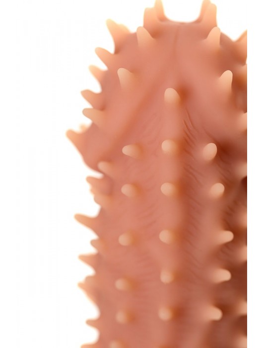 Телесная реалистичная насадка KOKOS Extreme Sleeve 07 с дополнительной стимуляцией - 12,7 см. - KOKOS - в Одинцово купить с доставкой