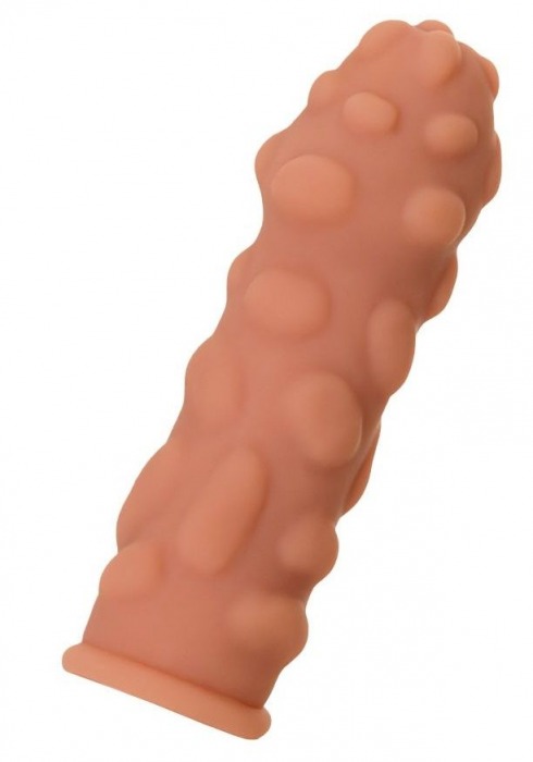 Телесная реалистичная насадка KOKOS Extreme Sleeve 11 с дополнительной стимуляцией - 12,7 см. - KOKOS - в Одинцово купить с доставкой