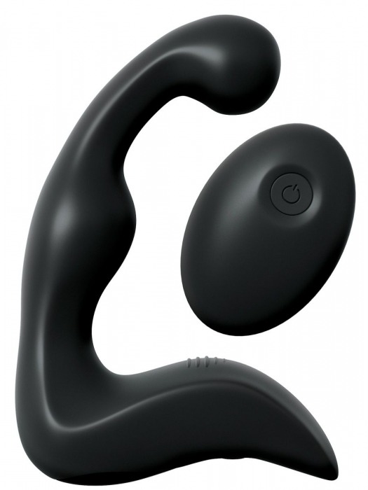 Черный вибромассажер простаты с пультом ДУ Control P-Spot Pro - Pipedream - в Одинцово купить с доставкой