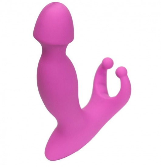 Розовый стимулятор простаты с усиками - 15 см. - 4sexdreaM - в Одинцово купить с доставкой