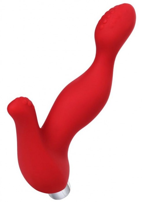 Красный силиконовый вибростимулятор простаты Proman - 12,5 см. - ToyFa - в Одинцово купить с доставкой