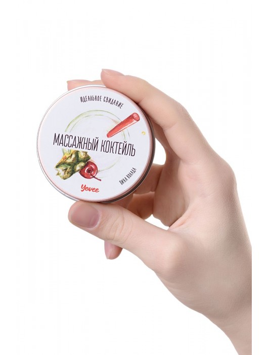 Массажная свеча «Массажный коктейль» с ароматом пина колады - 30 мл. - ToyFa - купить с доставкой в Одинцово
