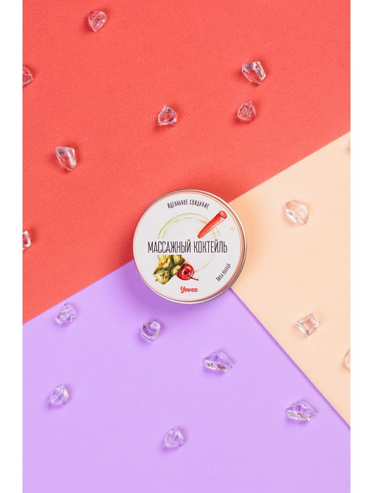 Массажная свеча «Массажный коктейль» с ароматом пина колады - 30 мл. - ToyFa - купить с доставкой в Одинцово