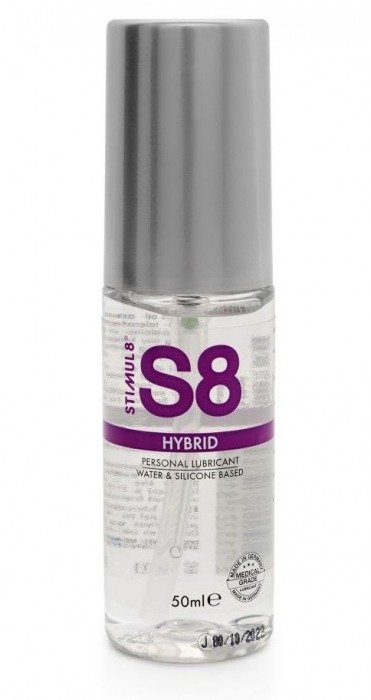 Cмазка на водно-силиконовой основе S8 Hybrid - 50 мл. - Stimul8 - купить с доставкой в Одинцово