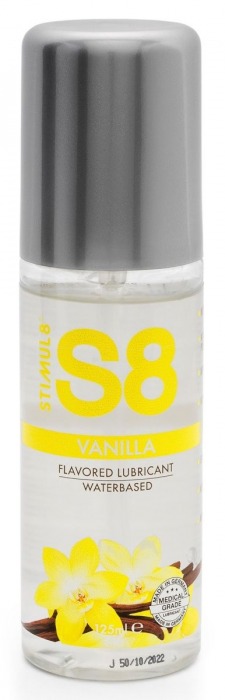 Лубрикант на водной основе Stimul8 Flavored Lube с ванильным ароматом - 125 мл. - Stimul8 - купить с доставкой в Одинцово