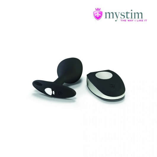 Черная пробка Mystim Rocking Vibe S с возможностью подключения к электростимулятору - 9,7 см. - MyStim - купить с доставкой в Одинцово