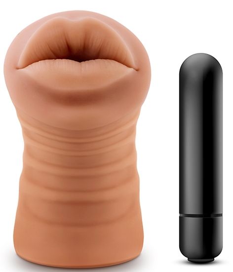 Кофейный мастурбатор-ротик Isabella - Blush Novelties - в Одинцово купить с доставкой