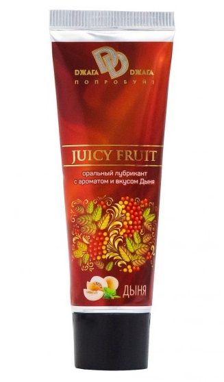 Интимный съедобный лубрикант JUICY FRUIT с ароматом дыни - 30 мл. - БиоМед - купить с доставкой в Одинцово