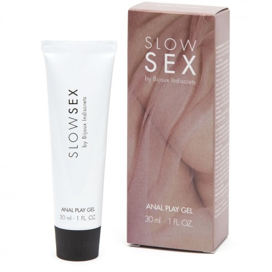Лубрикант на водной основе Slow Sex Anal Play Gel - 30 мл. - Bijoux Indiscrets - купить с доставкой в Одинцово