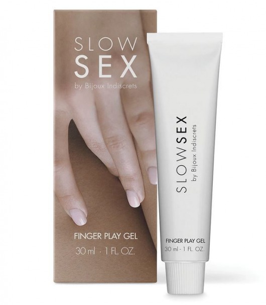 Гель для мастурбации с ароматом кокоса Slow Sex Finger Play Gel - 30 мл. - Bijoux Indiscrets - купить с доставкой в Одинцово