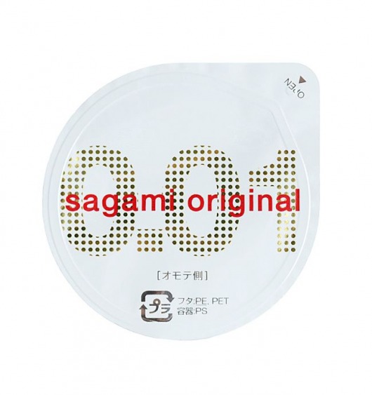 Супертонкий презерватив Sagami Original 0.01 - 1 шт. - Sagami - купить с доставкой в Одинцово