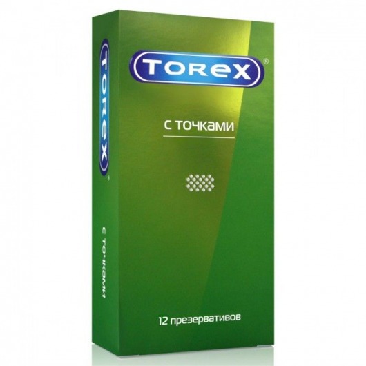 Текстурированные презервативы Torex  С точками  - 12 шт. - Torex - купить с доставкой в Одинцово