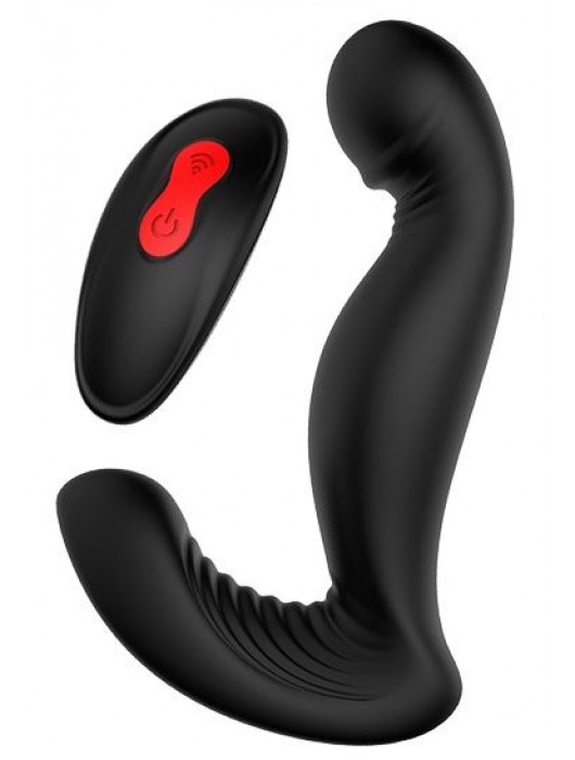 Черный вибромассажер простаты SWIRLING P-PLEASER - Dream Toys - в Одинцово купить с доставкой