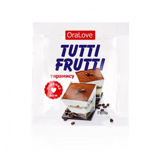 Пробник гель-смазки Tutti-frutti со вкусом тирамису - 4 гр. - Биоритм - купить с доставкой в Одинцово