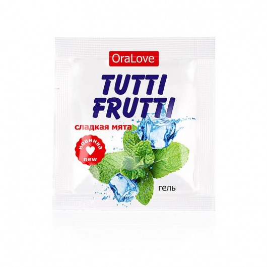 Пробник гель-смазки Tutti-frutti со вкусом мяты - 4 гр. - Биоритм - купить с доставкой в Одинцово