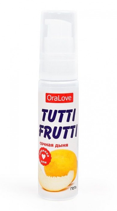 Гель-смазка Tutti-frutti со вкусом сочной дыни - 30 гр. - Биоритм - купить с доставкой в Одинцово