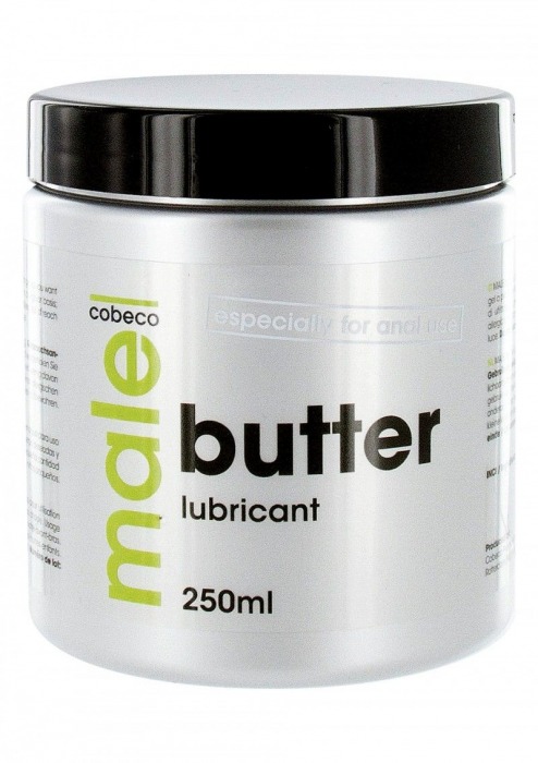 Анальный лубрикант MALE Cobeco Butter Lubricant - 250 мл. - Cobeco - купить с доставкой в Одинцово