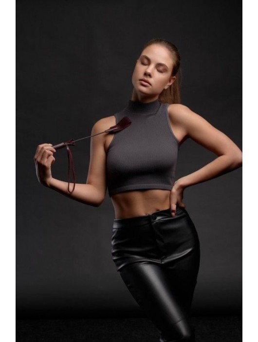 Бордовый стек Ladys Arsenal - 24 см. - БДСМ Арсенал - купить с доставкой в Одинцово