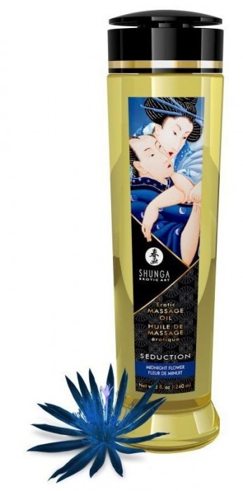 Массажное масло с ароматом ночных цветов Seduction - 240 мл. - Shunga - купить с доставкой в Одинцово