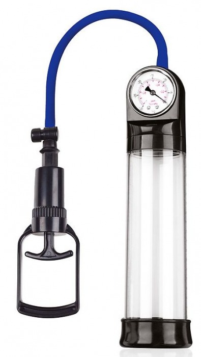 Прозрачная вакуумная помпа Sex Expert с манометром - Sex Expert - в Одинцово купить с доставкой