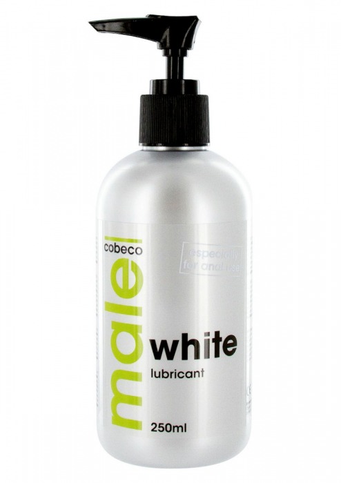 Анальная смазка на водной основе MALE Cobeco White Lubricant - 250 мл. - Cobeco - купить с доставкой в Одинцово