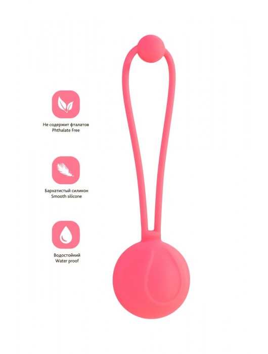 Коралловый вагинальный шарик ROSY - ToyFa