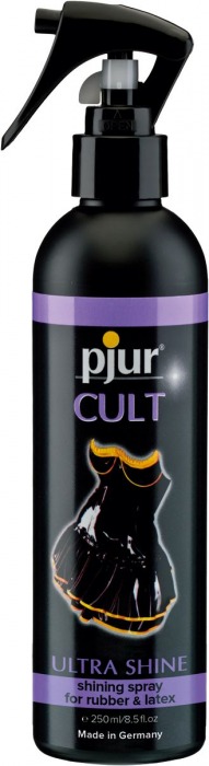 Спрей для ухода за одеждой из латекса pjur CULT Ultra Shine - 250 мл. - Pjur - купить с доставкой в Одинцово