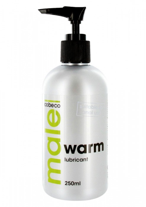 Лубрикант с согревающим эффектом MALE Cobeco Warm Lubricant - 250 мл. - Cobeco - купить с доставкой в Одинцово