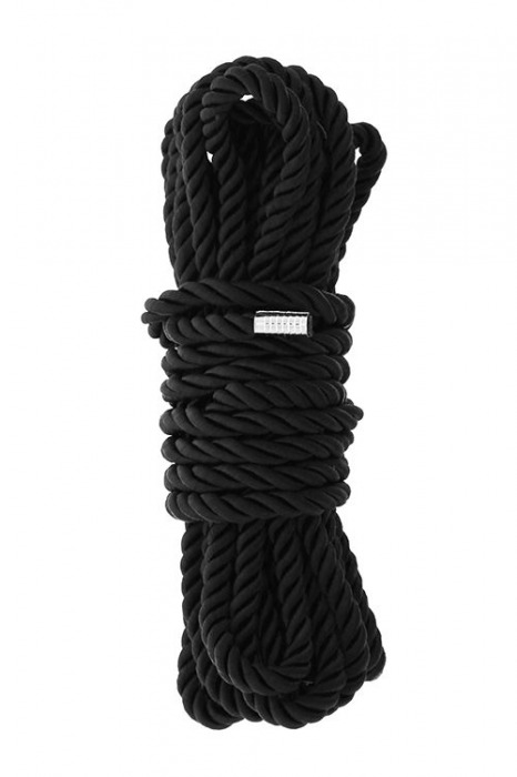 Черная веревка для шибари DELUXE BONDAGE ROPE - 5 м. - Dream Toys - купить с доставкой в Одинцово