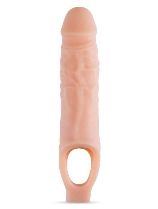 Телесный реалистичный фаллоудлинитель 9 Inch Silicone Cock Sheath Penis Extender - 22,86 см. - Blush Novelties - в Одинцово купить с доставкой