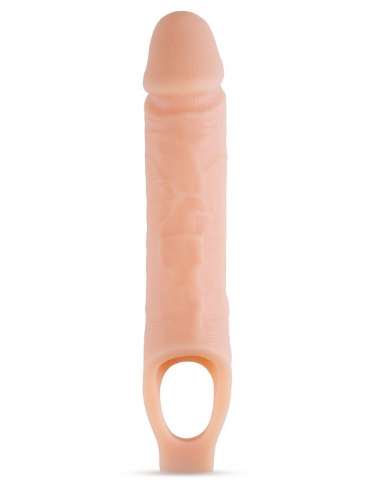 Телесный реалистичный фаллоудлинитель 10 Inch Silicone Cock Sheath Penis Extender - 25,4 см. - Blush Novelties - в Одинцово купить с доставкой