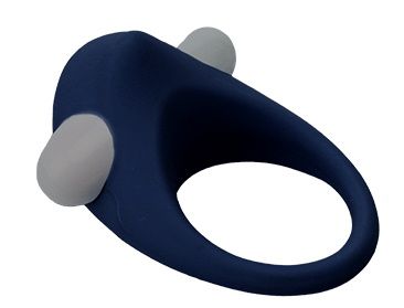 Гладкое синее эрекционное виброкольцо STIMU RING - Dream Toys - в Одинцово купить с доставкой