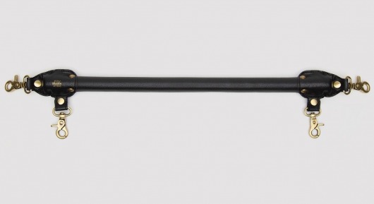 Черная распорка для ног Bound to You Faux Leather Spreader Bar - 50,8 см. - Fifty Shades of Grey - купить с доставкой в Одинцово